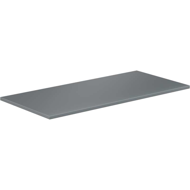 Benkeplate Bad 90 cm grafitt matt Mexen Uni sett fra skrå vinkel med glatt overflate.
