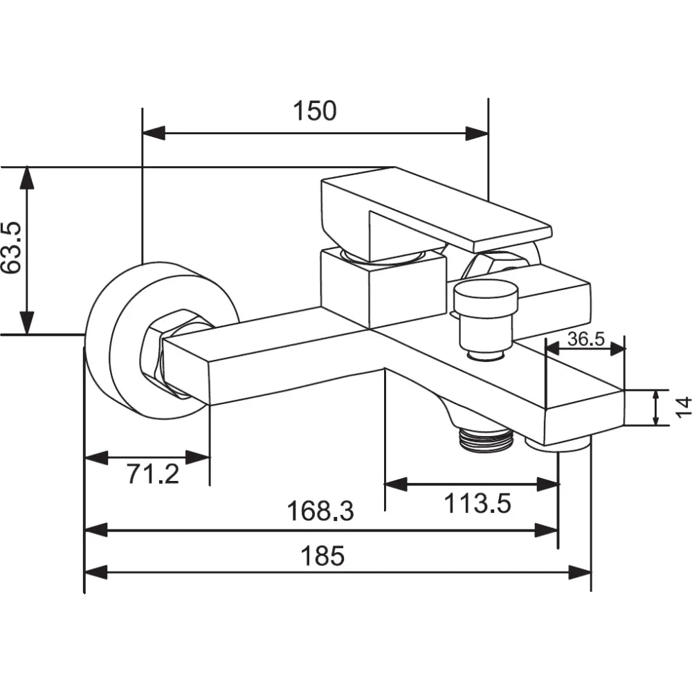 Mexen Uno R45 Badekarbatteri Med Dusjsett Gull - 7143r45-. - 2