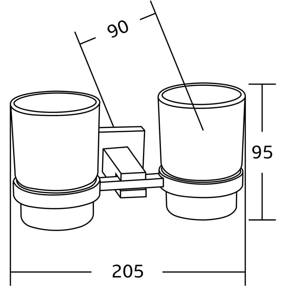 Mexen Vane Dobbelt Tannbørstekrus Krom - 7020952 - 2