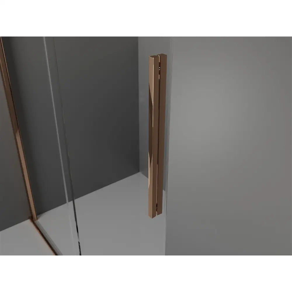 Dusjvegg Skyvbar 150x200 Cm Gjennomsiktig 8 Mm Roségull