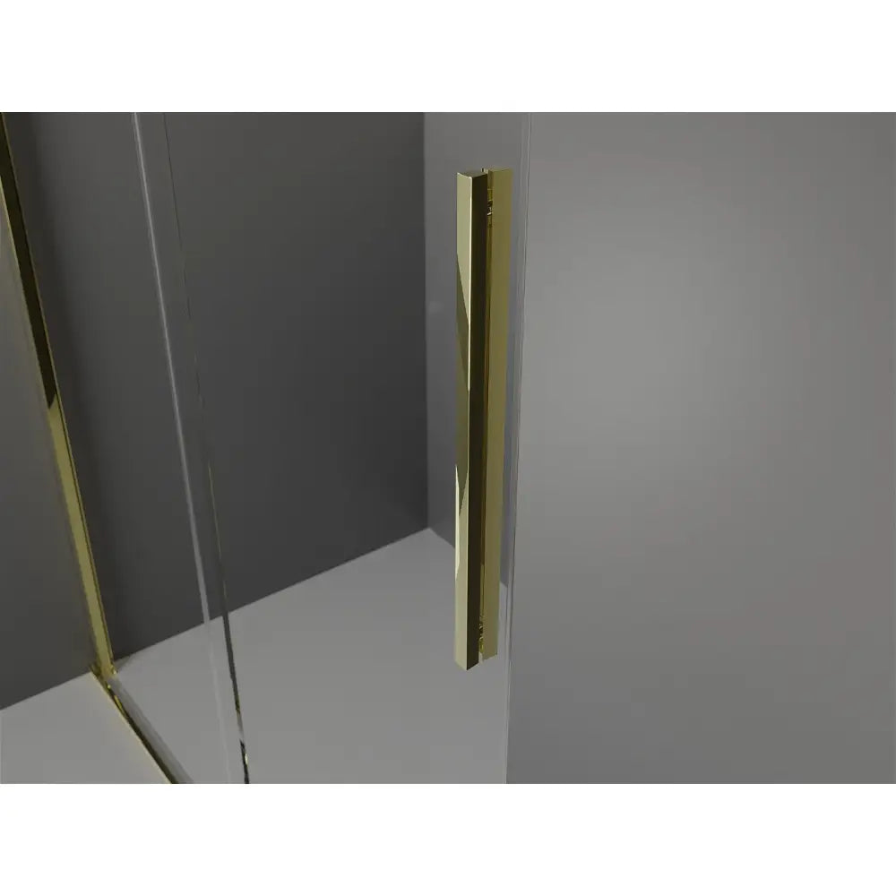 Dusjvegg 140x200 Cm Gjennomsiktig 8 Mm Gull S2