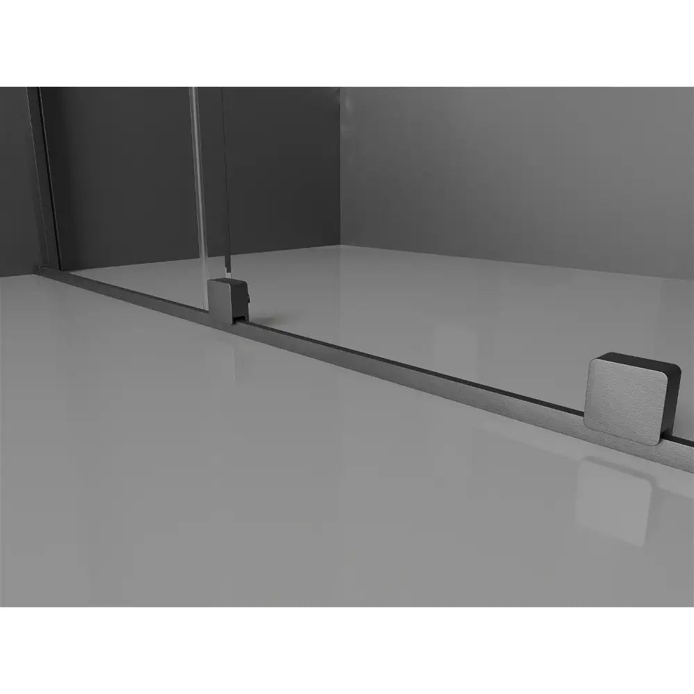 Dusjvegg 70x200 Cm Gjennomsiktig 8 Mm Pistolgrå Børstet