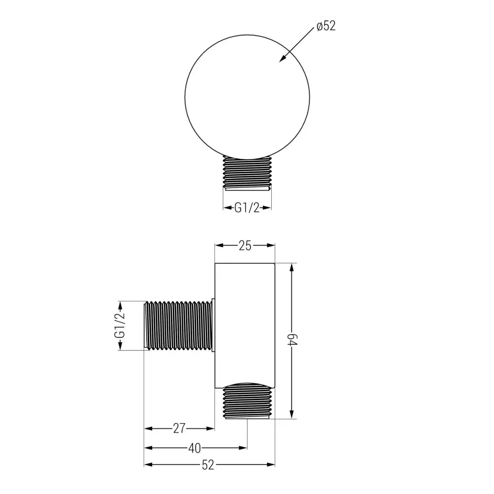 Mexen Vinkeltilkobling Krom - 79346- - 2