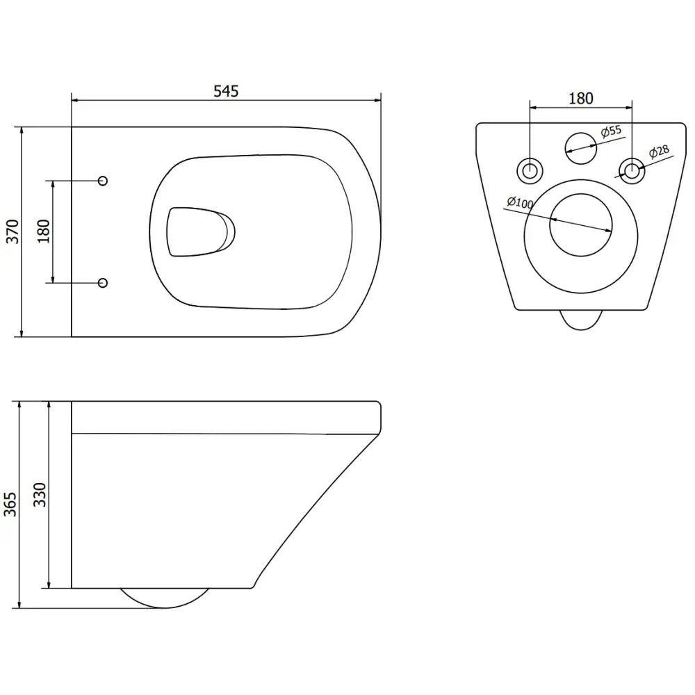 Mexen Vito Toalettskål Rimless Med Soft-close Sete Slim Duroplast Hvit - 6