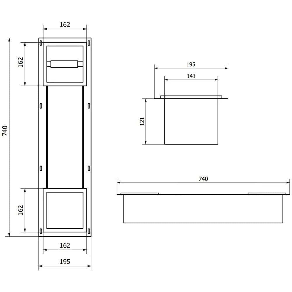 Mexen X-wall-bp Toalettpapirholder Med Magasin Gull - 6