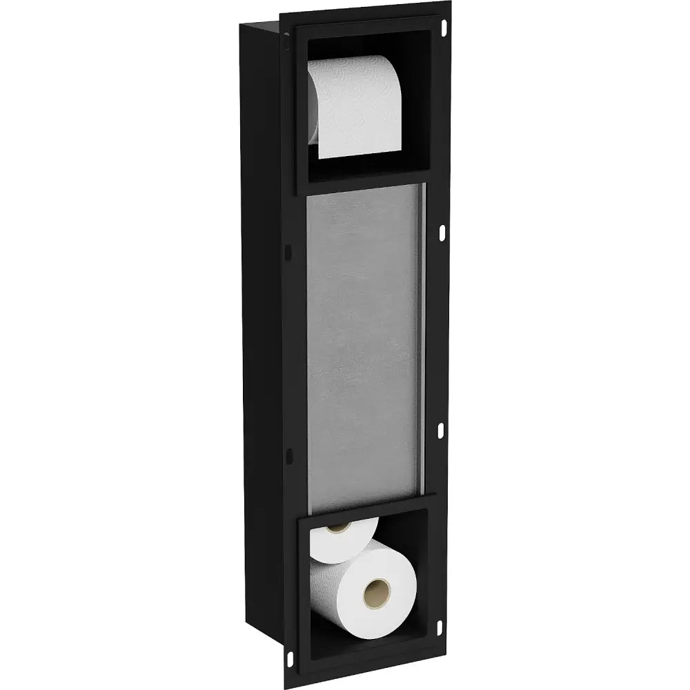 Mexen X-wall-bp Toalettpapirholder Med Magasin Svart - 1