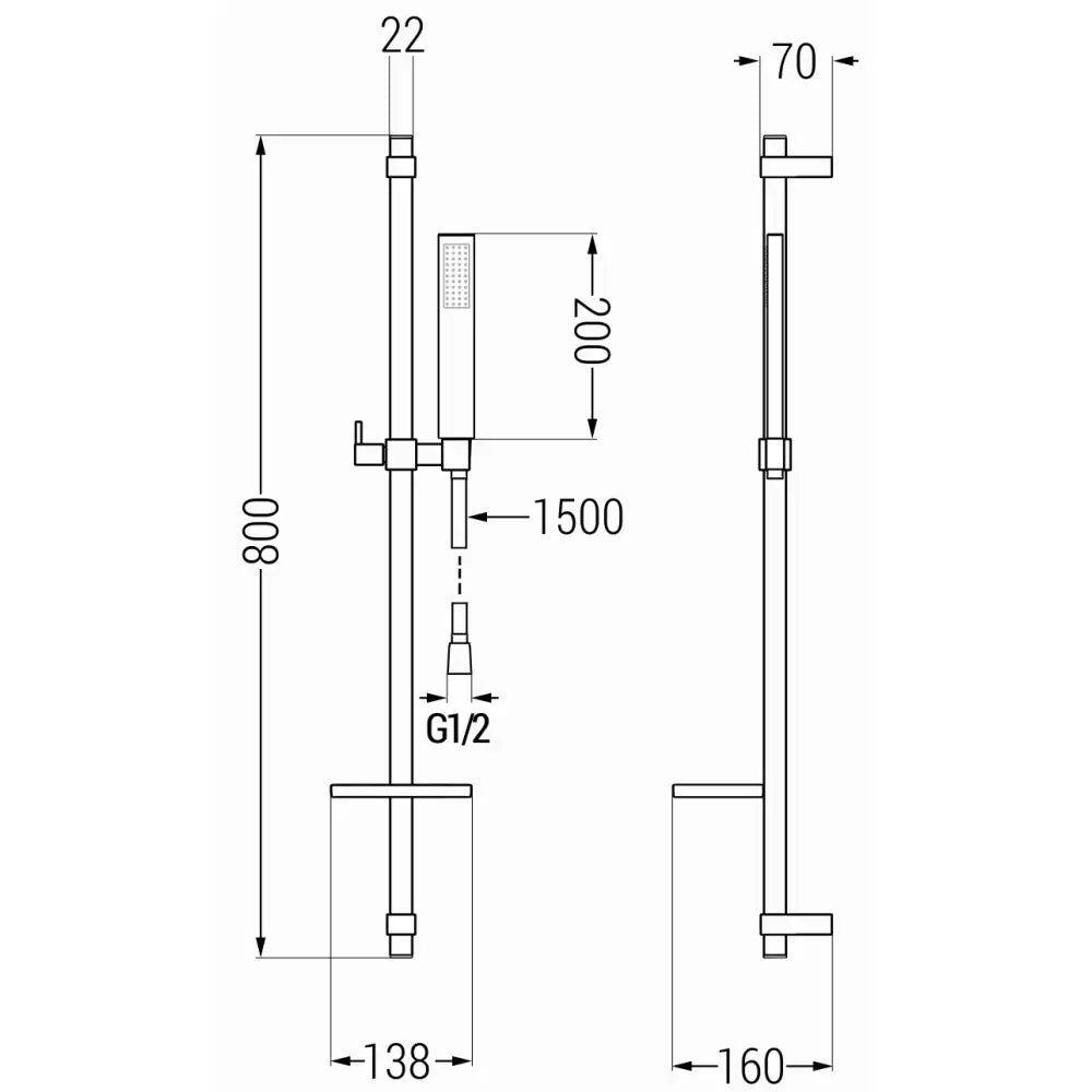 Mexen Zero Dq02 Dusjsett Gull - 71114dq02- - 4