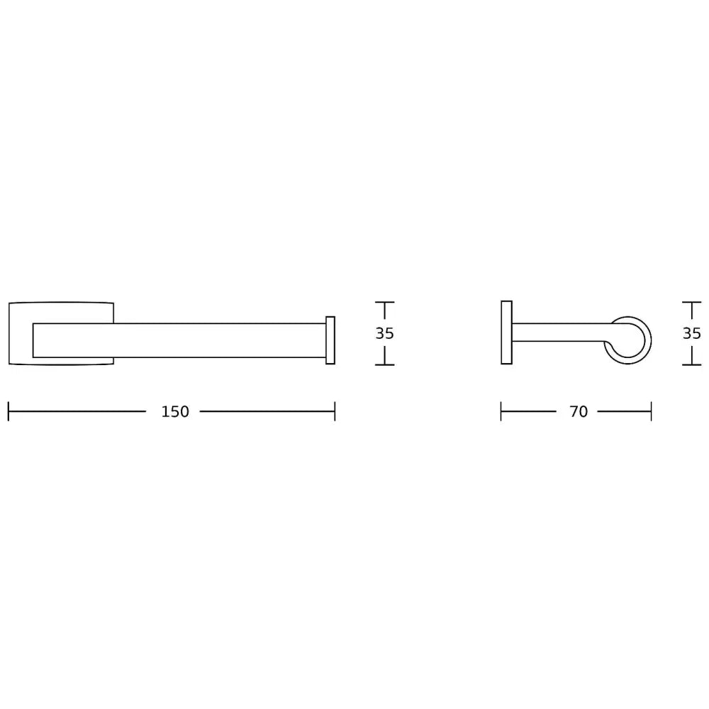 Mexen Zoja Toalettpapirholder Svart - 70191333- - 2