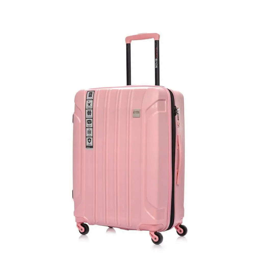 Middels Stor Koffert Swissbags Tourist 65cm Rosa - 1