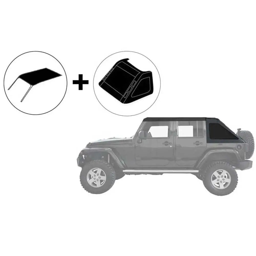 Mjuk Topp Fastback Soltopp - Jeep Wrangler Jl 4 d 18- - 1