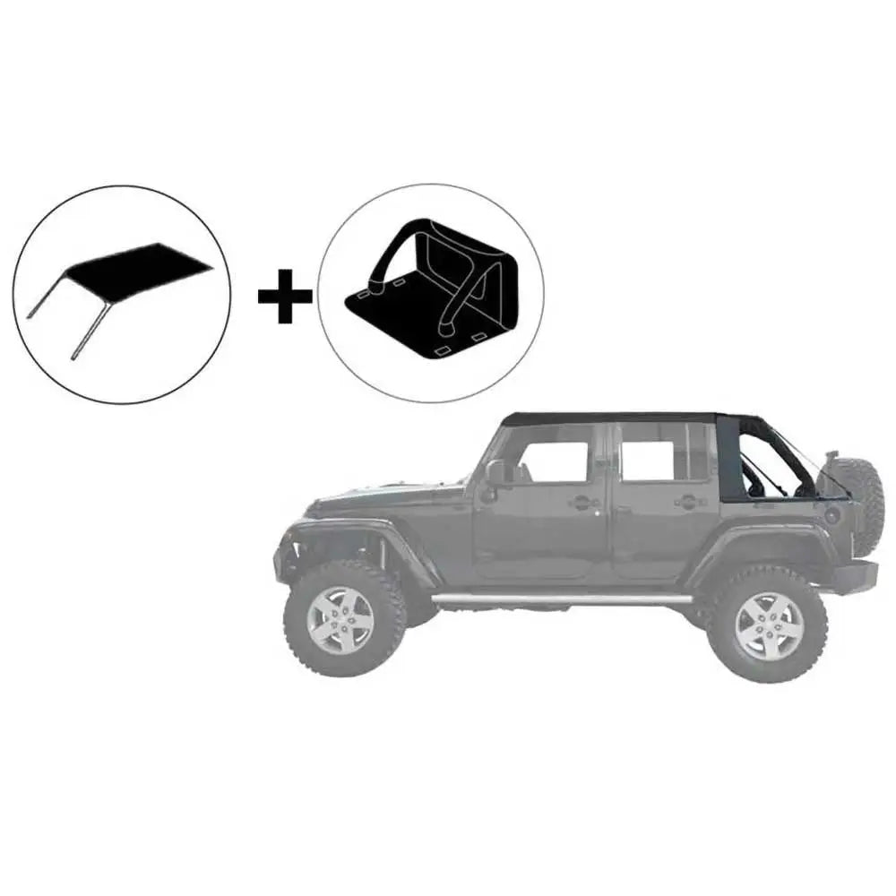 Mjukt Bagasje Soltopp - Jeep Wrangler Jl 4 d 18- - 1