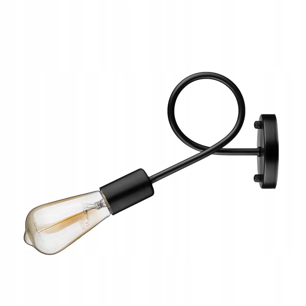 Moderne Vegglampe Loft E27 Wst053 Svart - 1