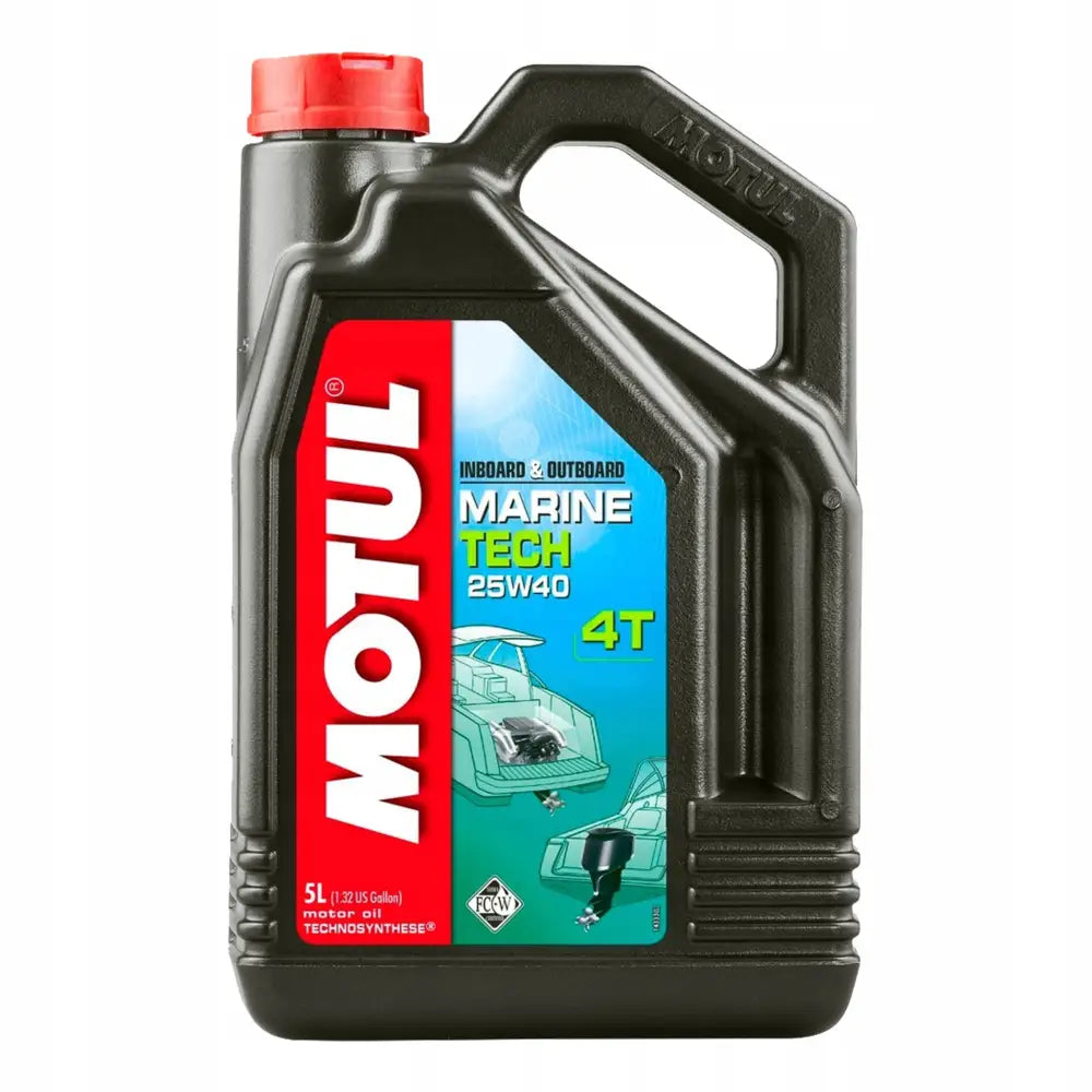 Motul Marine Tech 4t 25w40 Motorolje 5l - 1