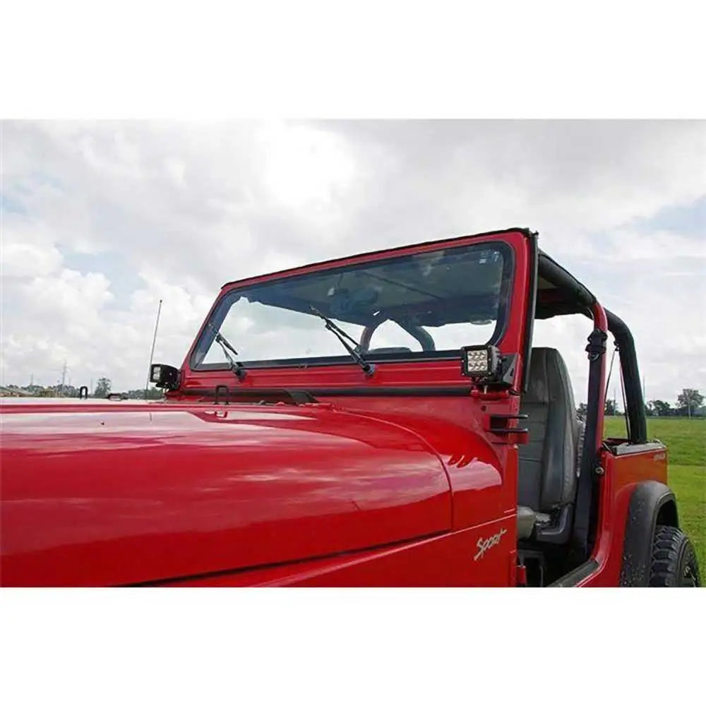 Mouting Forlykter Ved Frontruten Rough Country - Jeep Wrangler Yj 87-95 - 3