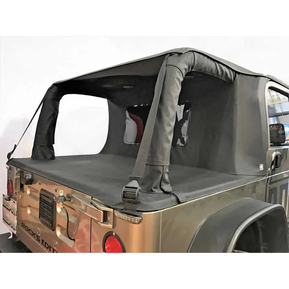 Myk Tak uten Stamme Cargo-stil med Svart Diamant Soltopp - Jeep Wrangler Tj 97-06