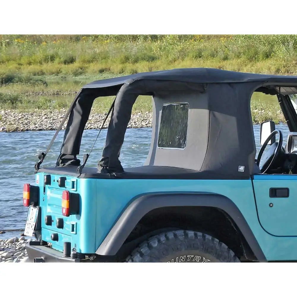 Myk Tak uten Stamme Cargo-stil med Svart Diamant Soltopp - Jeep Wrangler Tj 97-06