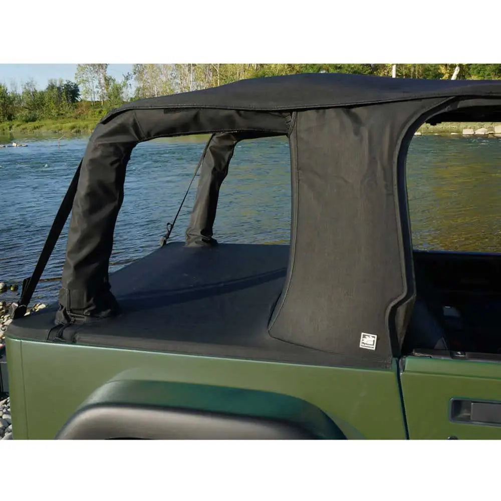 Myk Tak Uten Stamme Cargo-stil Med Svart Diamant Soltopp - Jeep Wrangler Tj 97-06 - 2