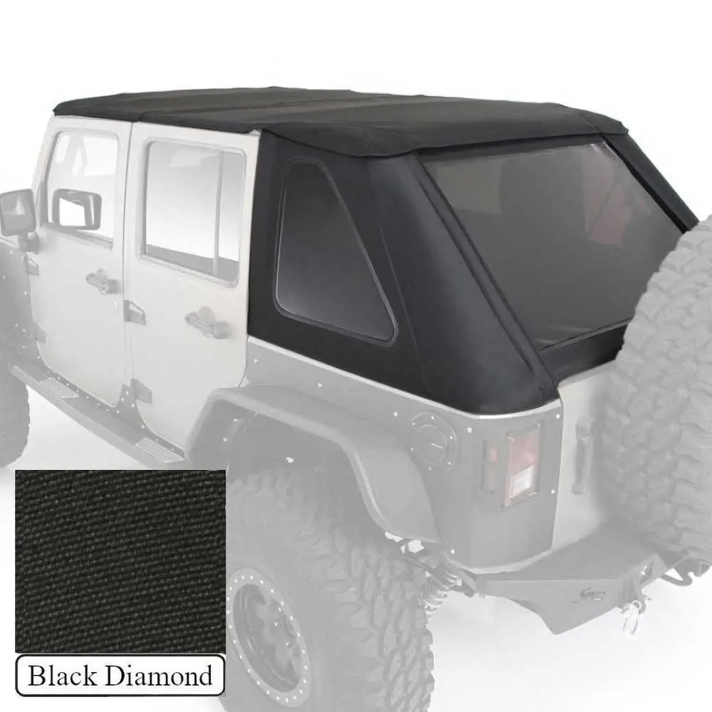 Myk Topp Slant Svart Diamant Smittybilt - Jeep Wrangler Jk 4 d 07-18 - 1