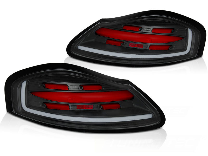 Baklykter Porsche Boxster 986 96–04 svart/rød LED BAR – LDPO42