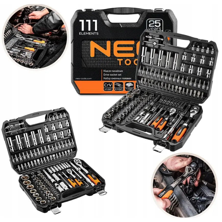 Neo Tools Pipesett Koffert 111 Deler - 13