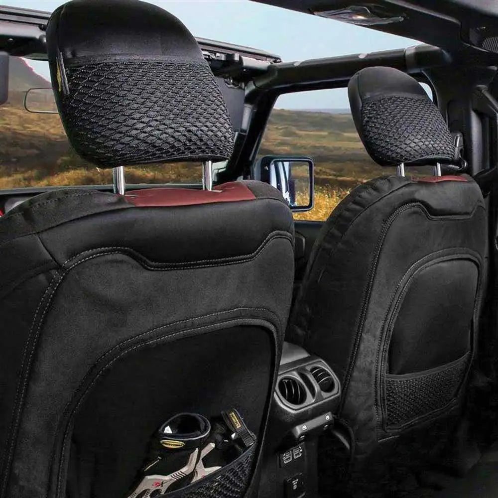 Neopren Svart/røde Setetrekk Sett - Jeep Wrangler Jl 4xe 21- - 3