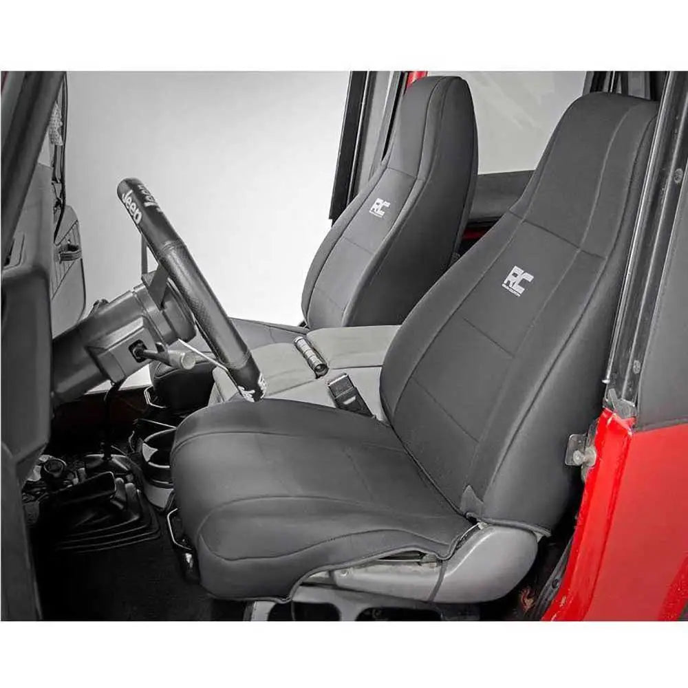 Neoprene Svart Setetrekk Sett - Jeep Wrangler Yj 87-90 - 2