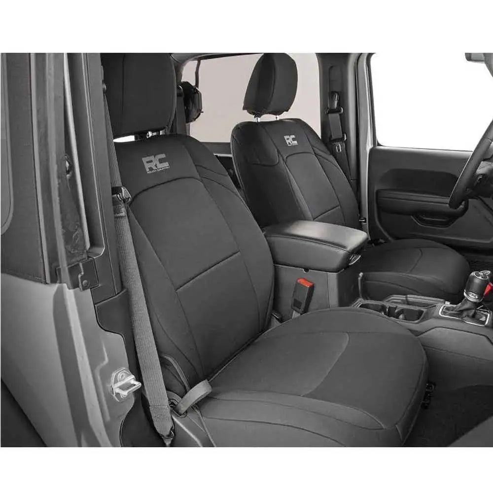 Neoprene Svart Setetrekksett - Jeep Wrangler Jl 4 d 18-