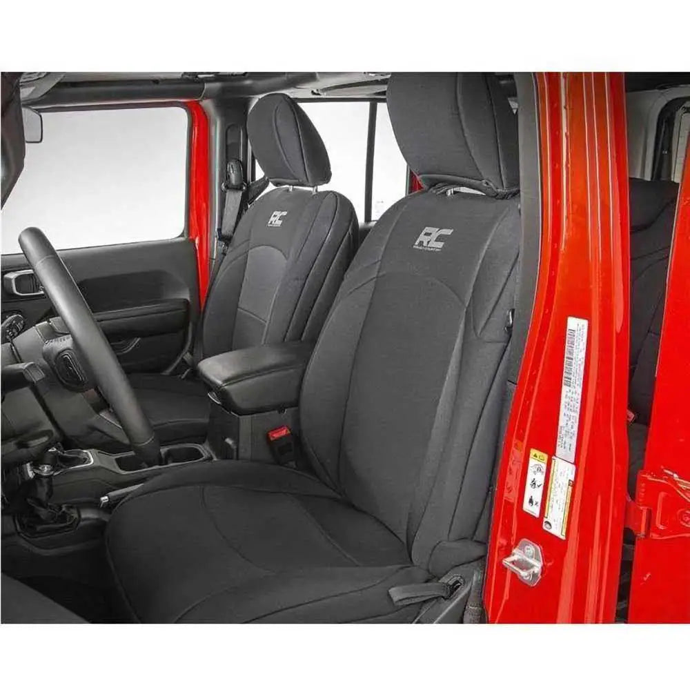 Neoprene Svart Setetrekksett - Jeep Wrangler Jl 4 d 18-