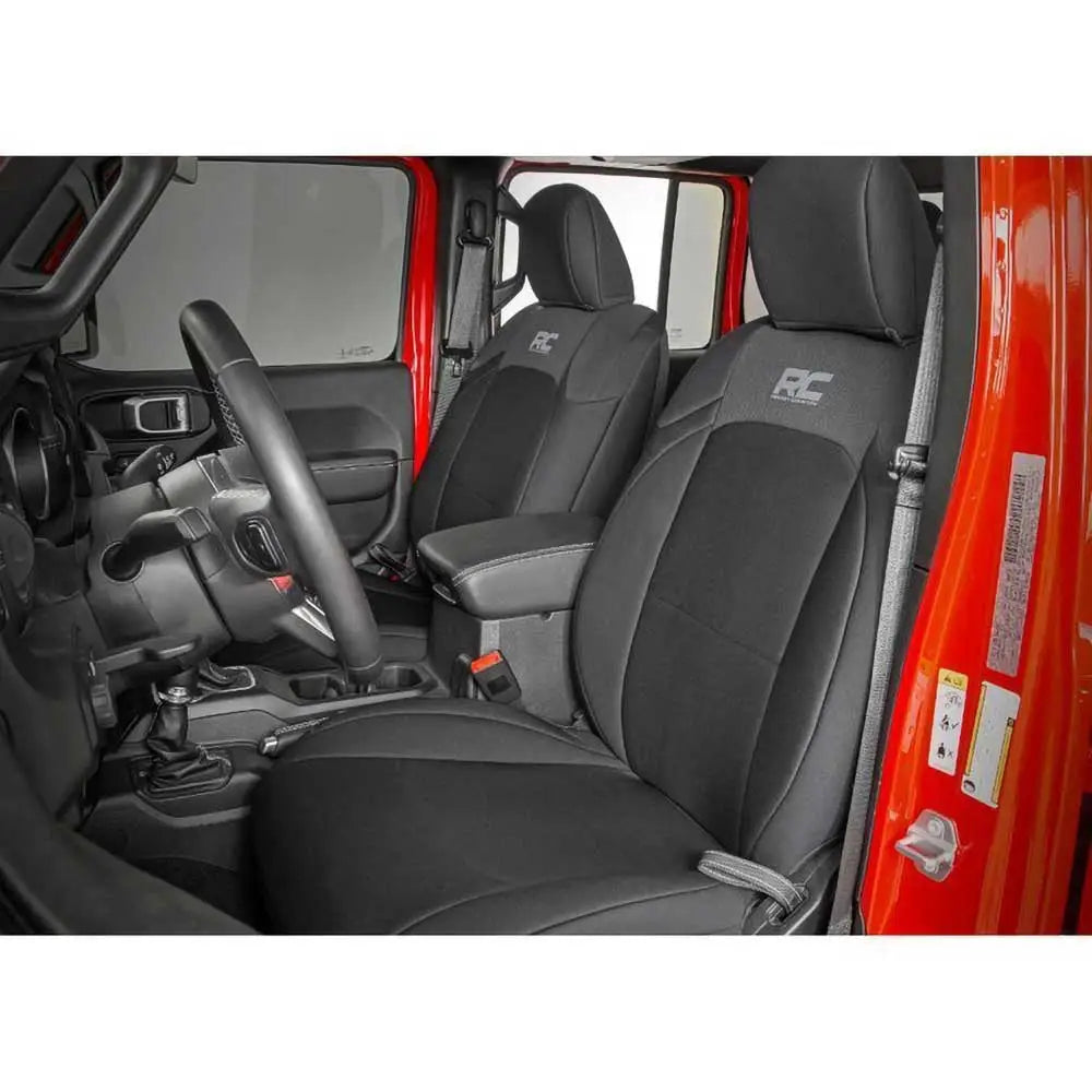 Neoprene Svarte Setetrekk Rough Country - Jeep Gladiator Jt 20- - 2