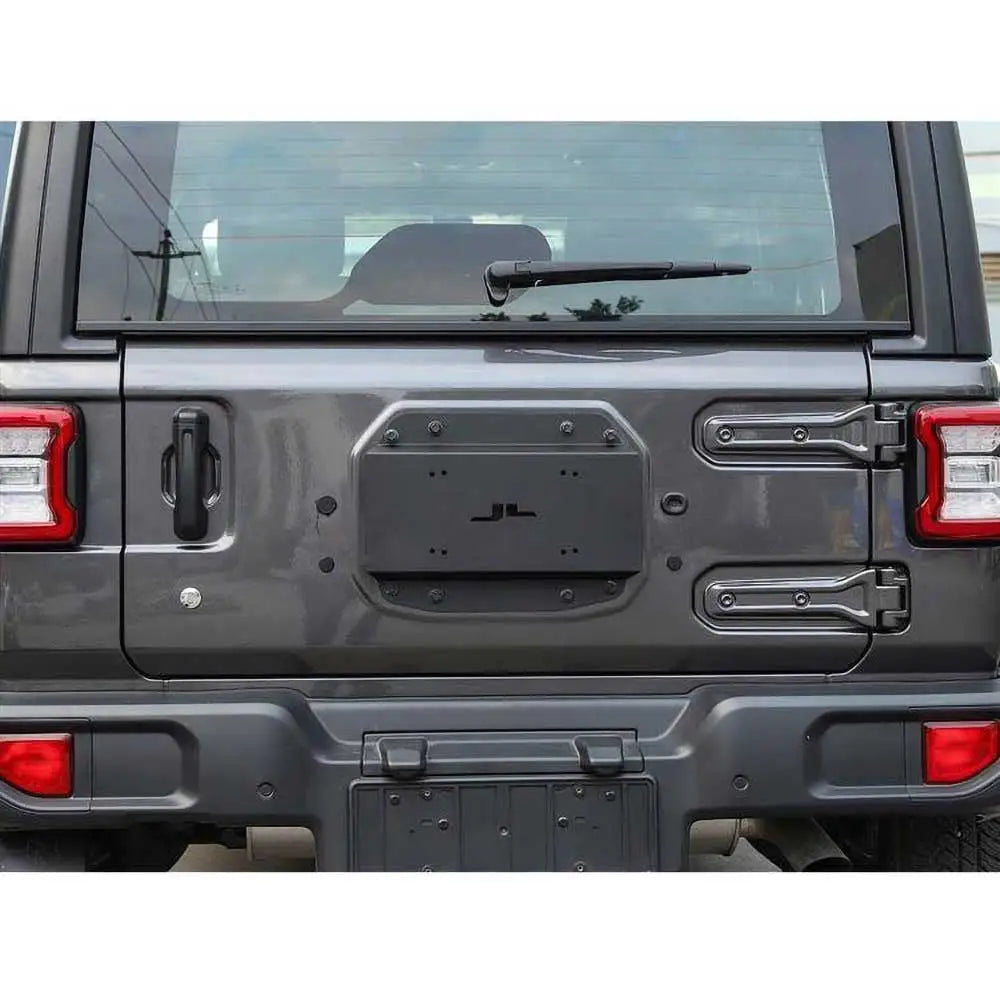 Nummerskilt Flytting Kit For Jeep Wrangler Jl 2 d 18- Innehaver For Sparehjul - 4