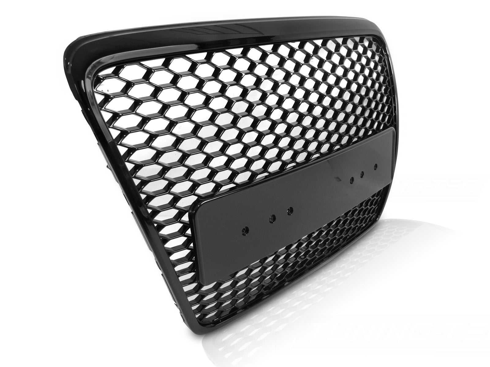 Grill Audi A6 C6 2004–2011 glans svart (uten PDC) GRAUB3
