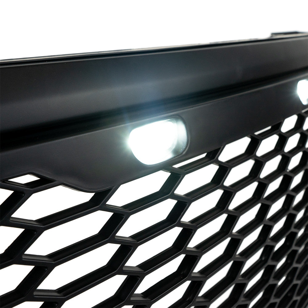 Frontgrill OFD med LED til Toyota Hilux Revo, naerbilde av LED-modul