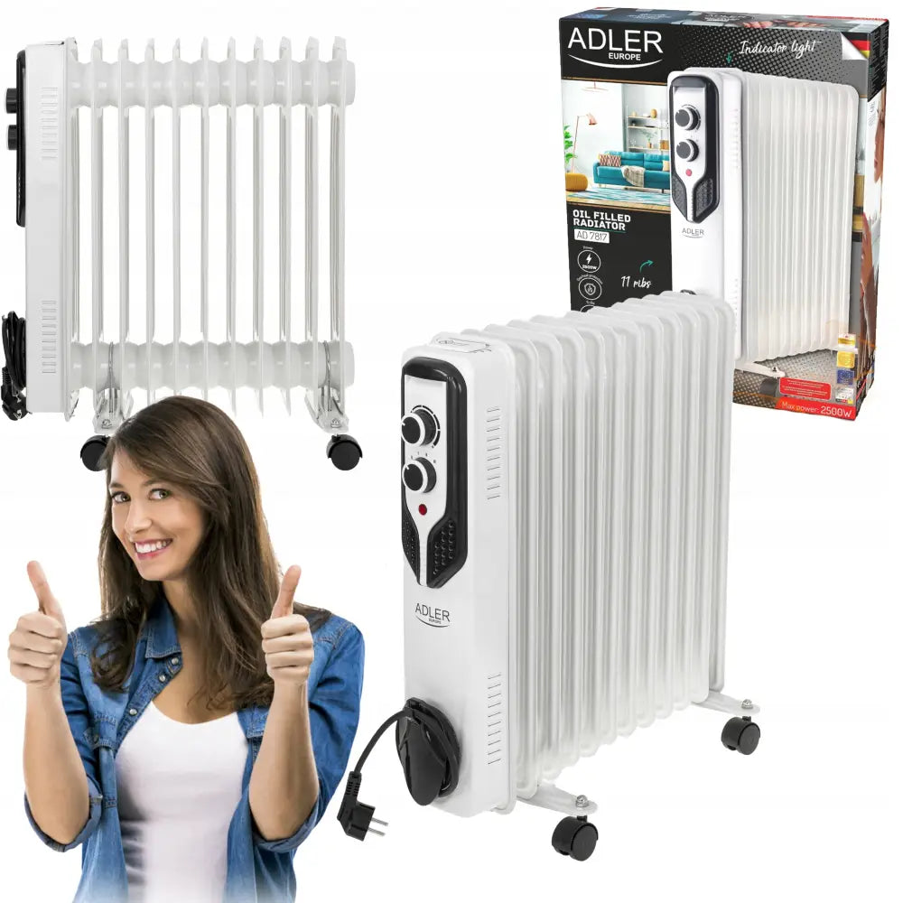 Oljefylt Radiator Med 11 Ribber Energieffektiv - 1