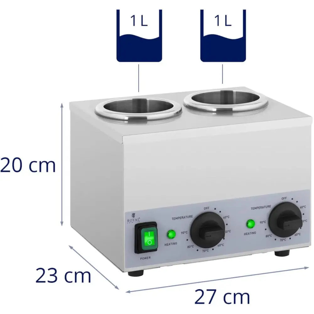 Oppvarmingsenhet For Sauser 2x 1l 40-90c 400w - 7