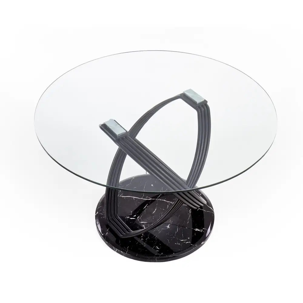 Optico Bord Glassplate - Gjennomsiktig Ben - Svart - 3
