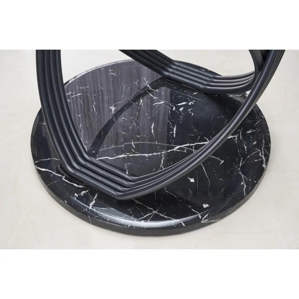 Optico Bord Glassplate - Gjennomsiktig Ben - Svart - 7