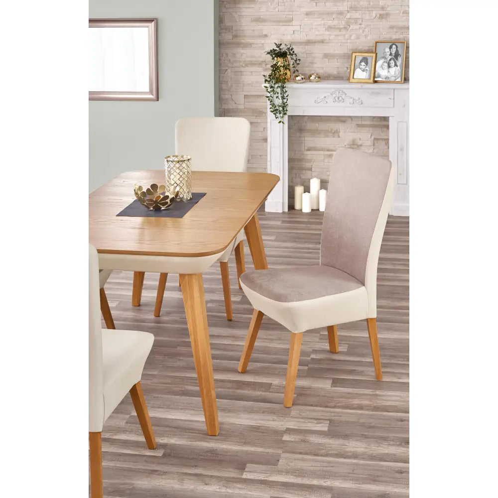 Orkide Uttrekkbart Eikebord Honning/beige - 7