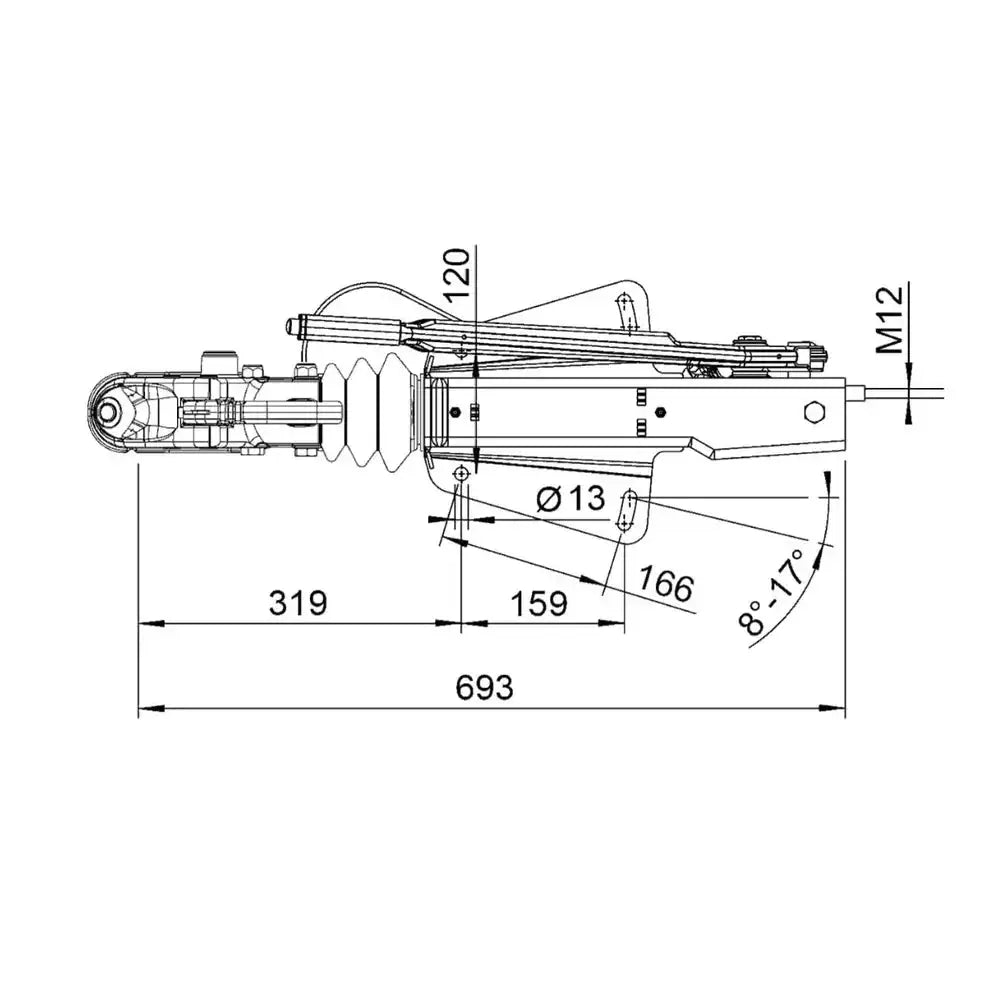 Påløpsbrems Tilhenger Al-ko 3000kg v 251g Ak301