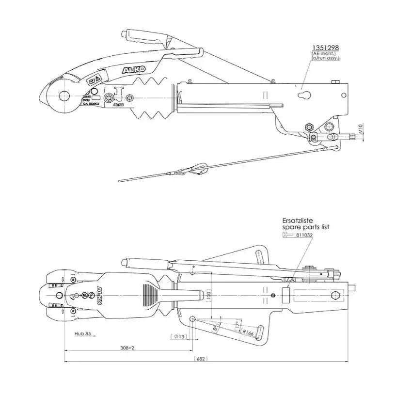 Påløpsanordning For Tilhengere Al-ko 251s 2700kg + Aks3004 - 2