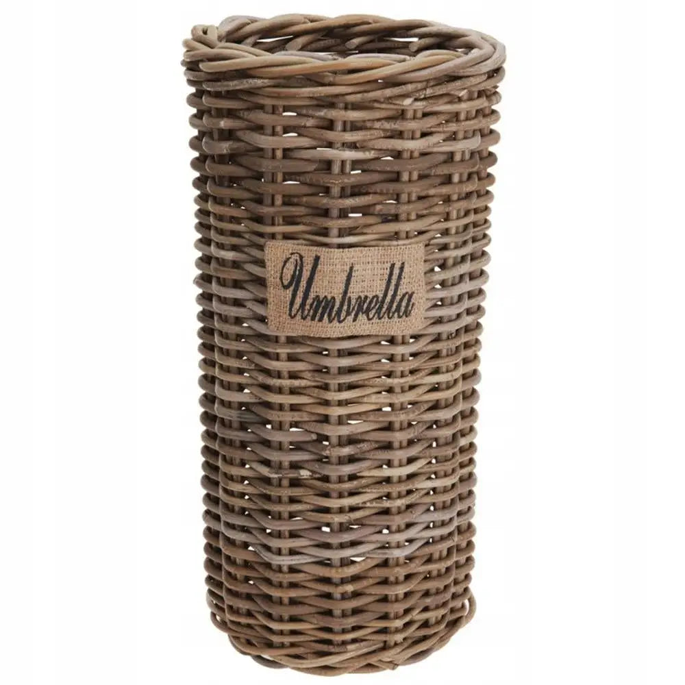 Parasollstativ Kurv For Paraplyer Flettet Rattan Boho 49cm - 1