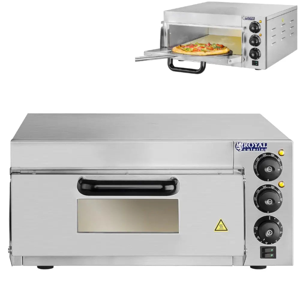 Pizzaovn Enkelkammer 1x40cm 2000w 230v Royal Catering