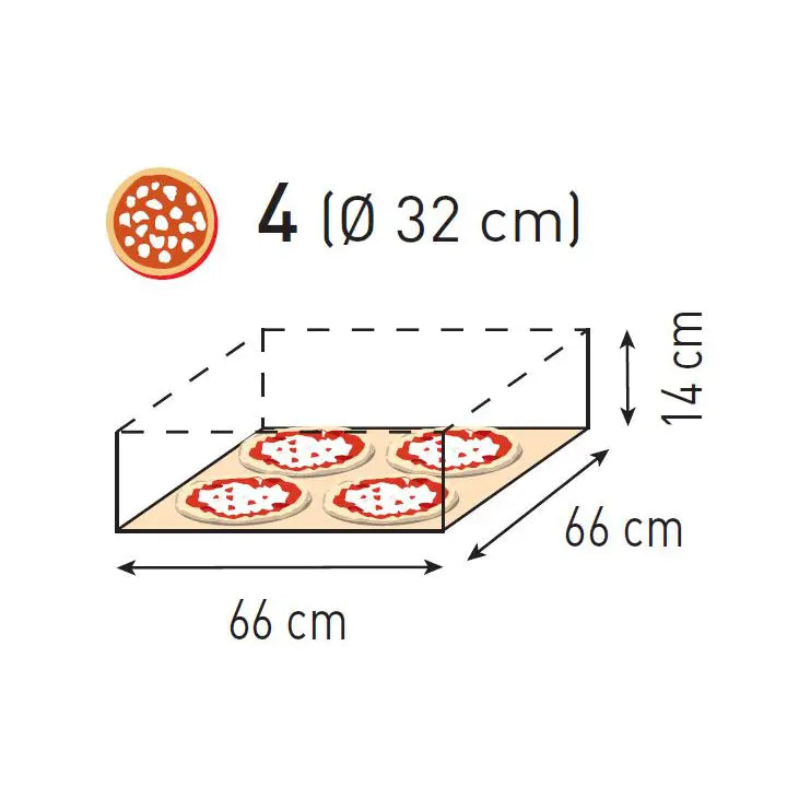 Pizzastekeovn Basis 4 Pizzaer 4700w - Hendi 226681 - 3