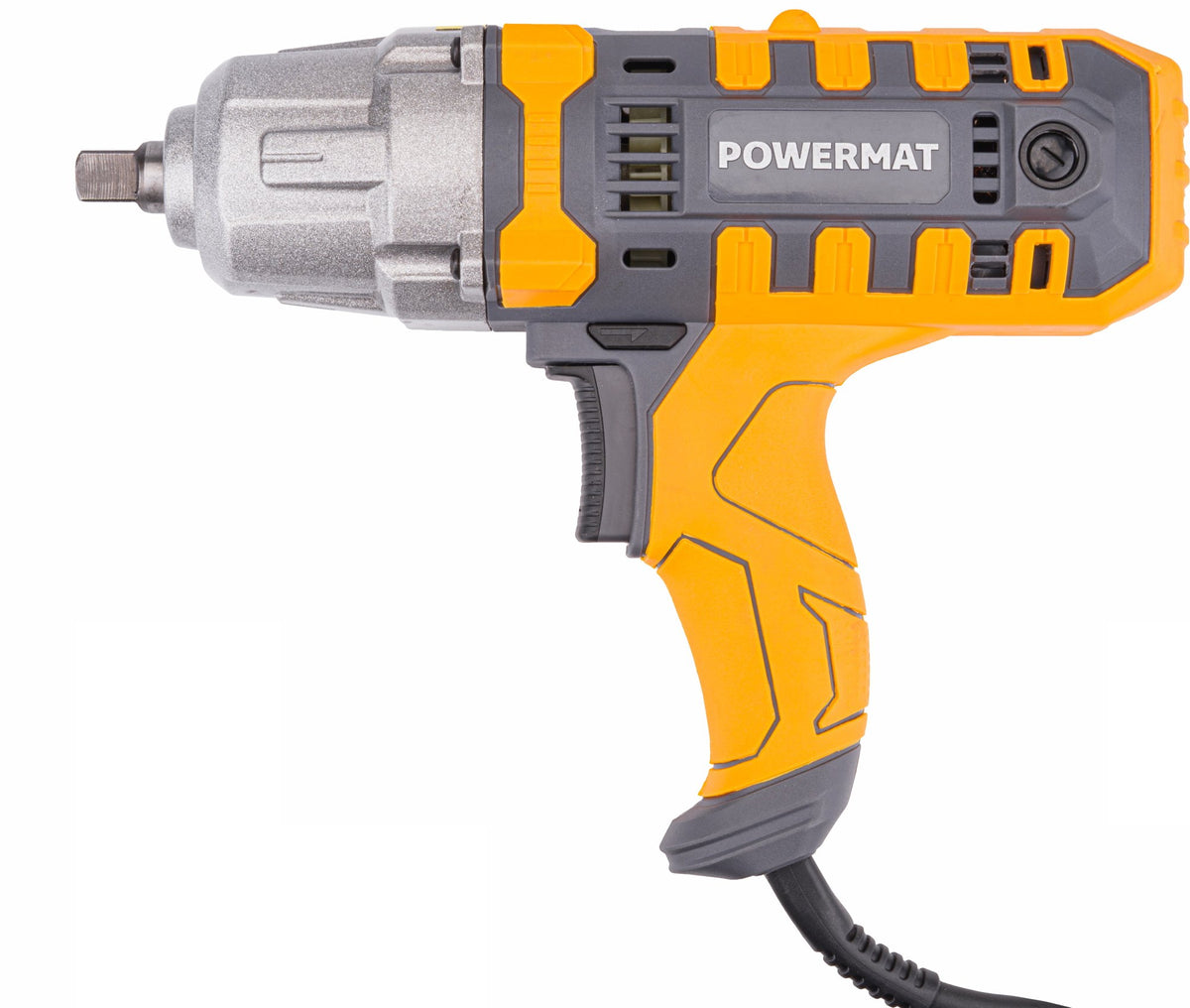 Powermat muttertrekker sett fra siden med firkantfeste og avtrekker