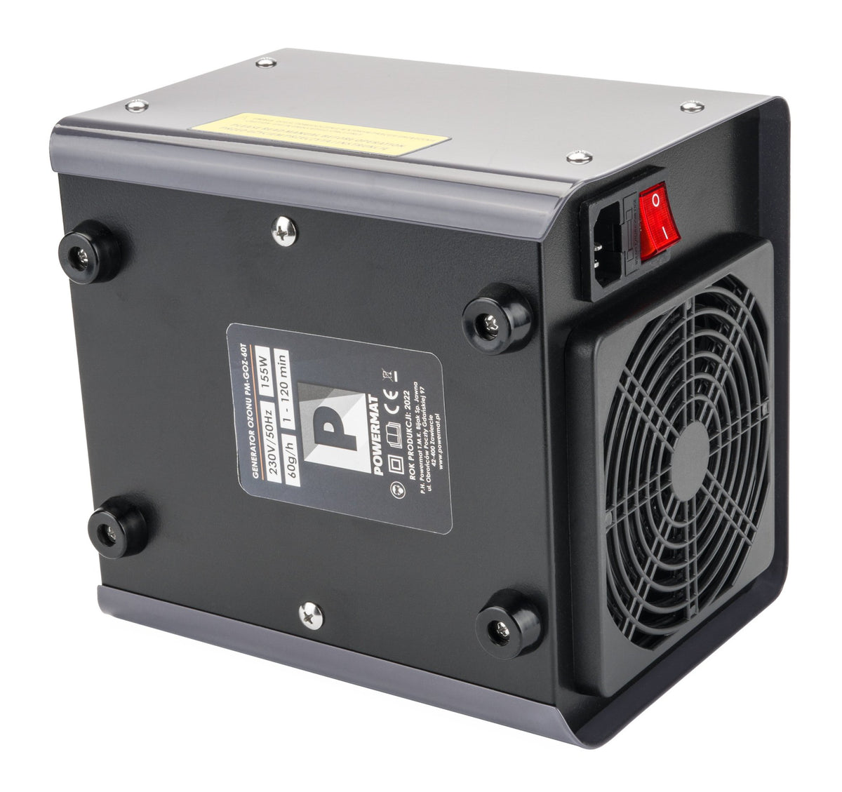 Powermat ozongenerator sett fra siden