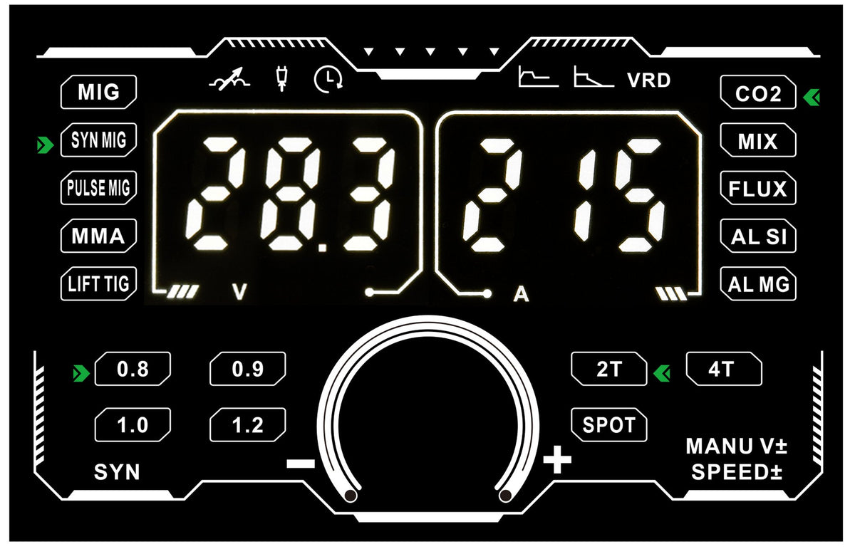 Sveiseapparat Powermat PM-PAS-215L, produktbilde av apparatet