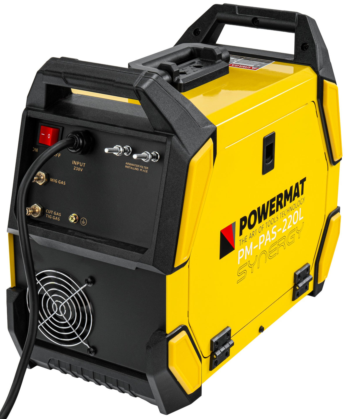 Sveiseapparat Powermat 220A med EURO-brenner og kontrollpanel for trådmating og strøm