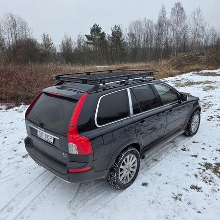Takstativ Volvo XC90 sideprofil med 9 cm høyde og 195 cm lengde