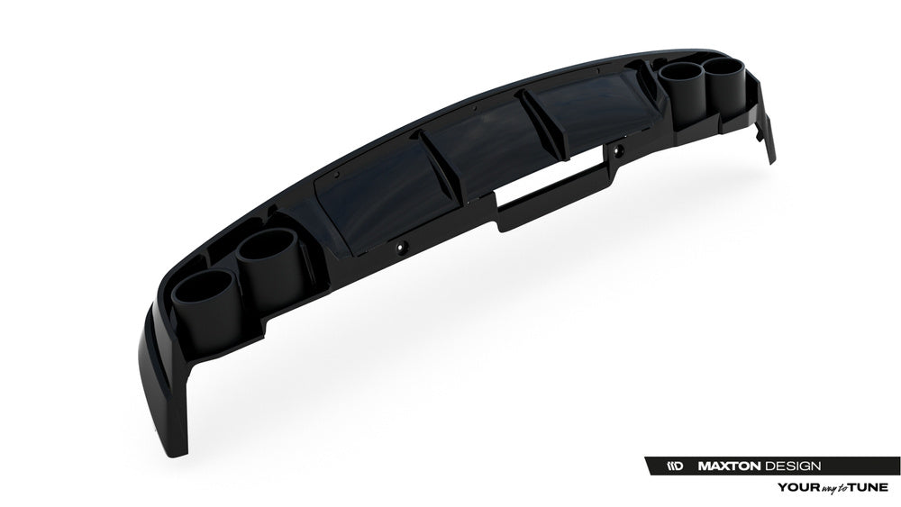 Audi A6 C8 bakdiffusor med falske eksosutblås