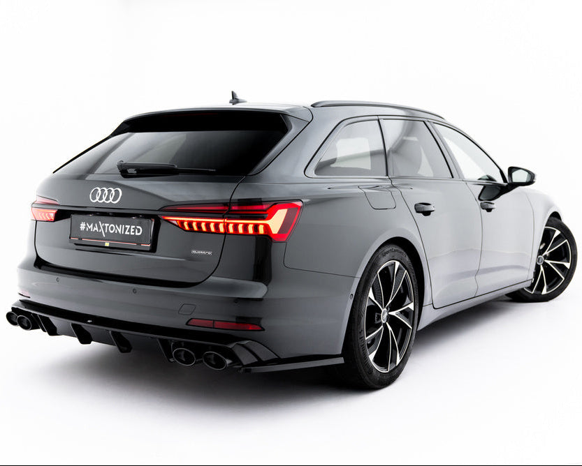 Audi A6 C8 bakdiffusor med falske eksosutblås