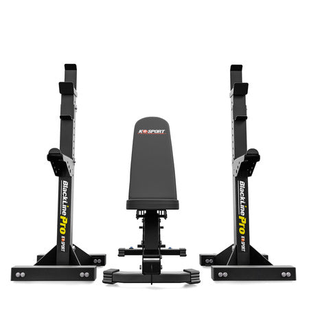 K-SPORT KSG018 justerbar benk med stativ